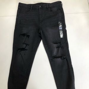 American eagle high rise crop jean
